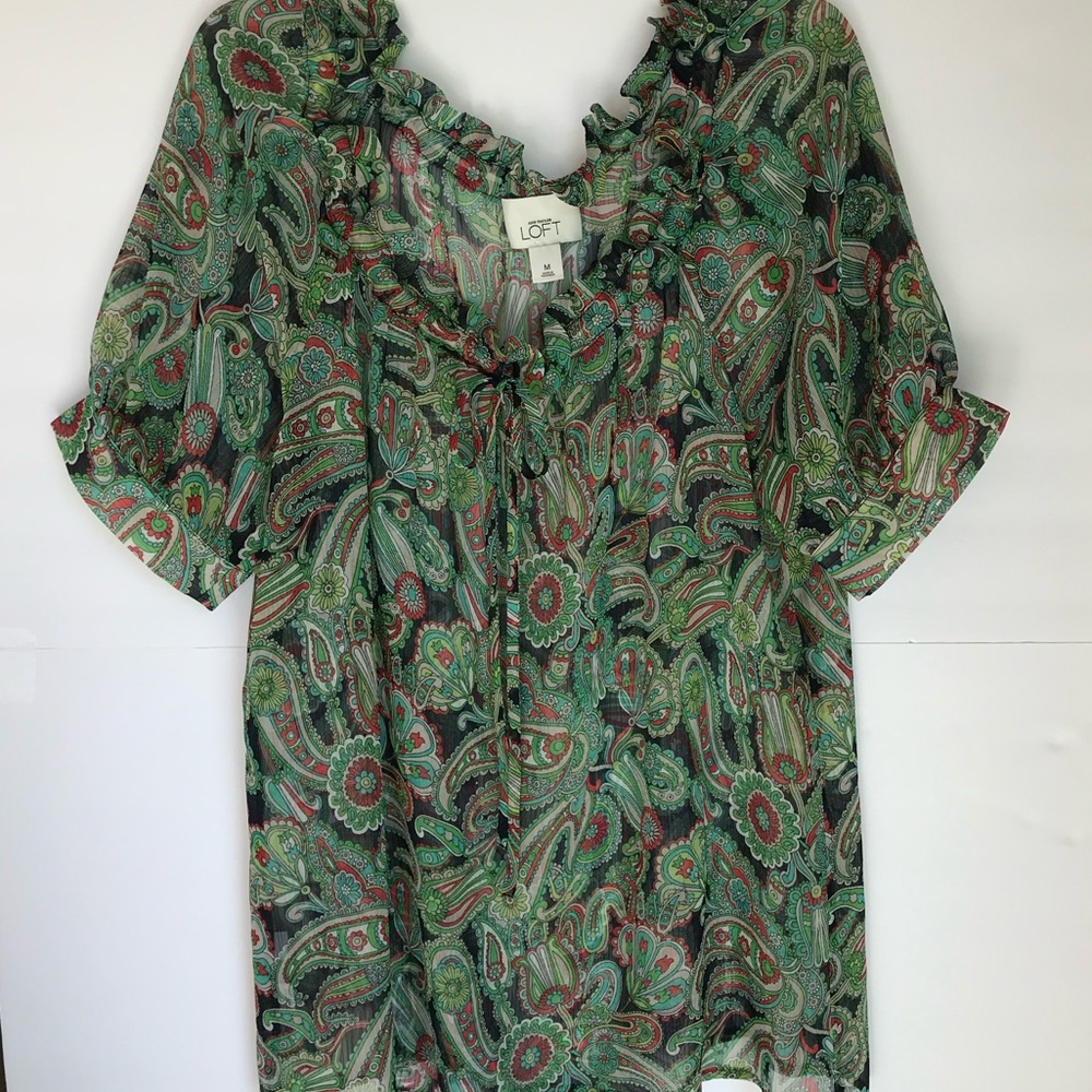 Women’s Floral Sheer Top